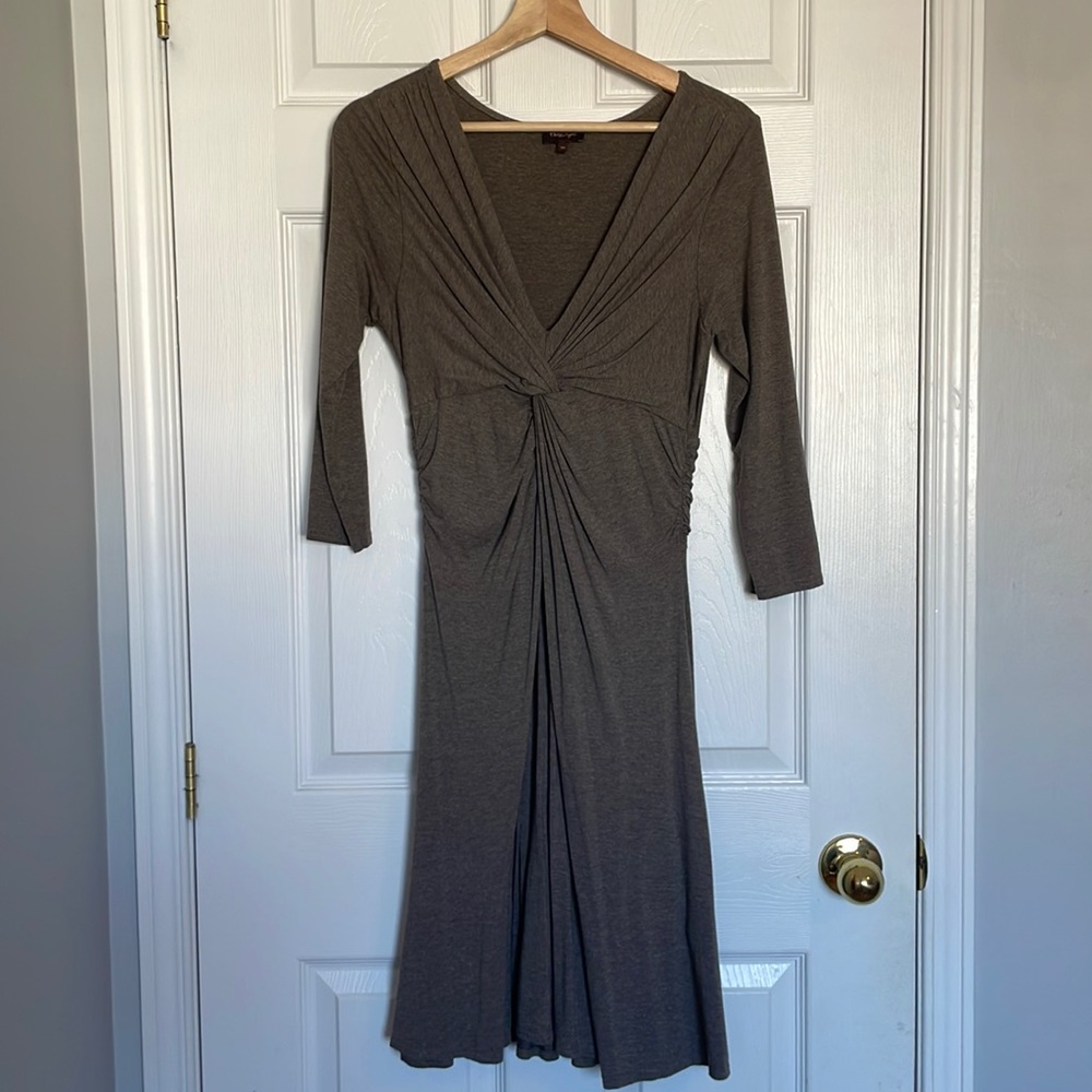 Phase Eight deep V-neck knotted dress